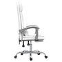 Voir la diapositive 4 : VIDAXL Fauteuil de massage inclinable de bureau Blanc Similicuir