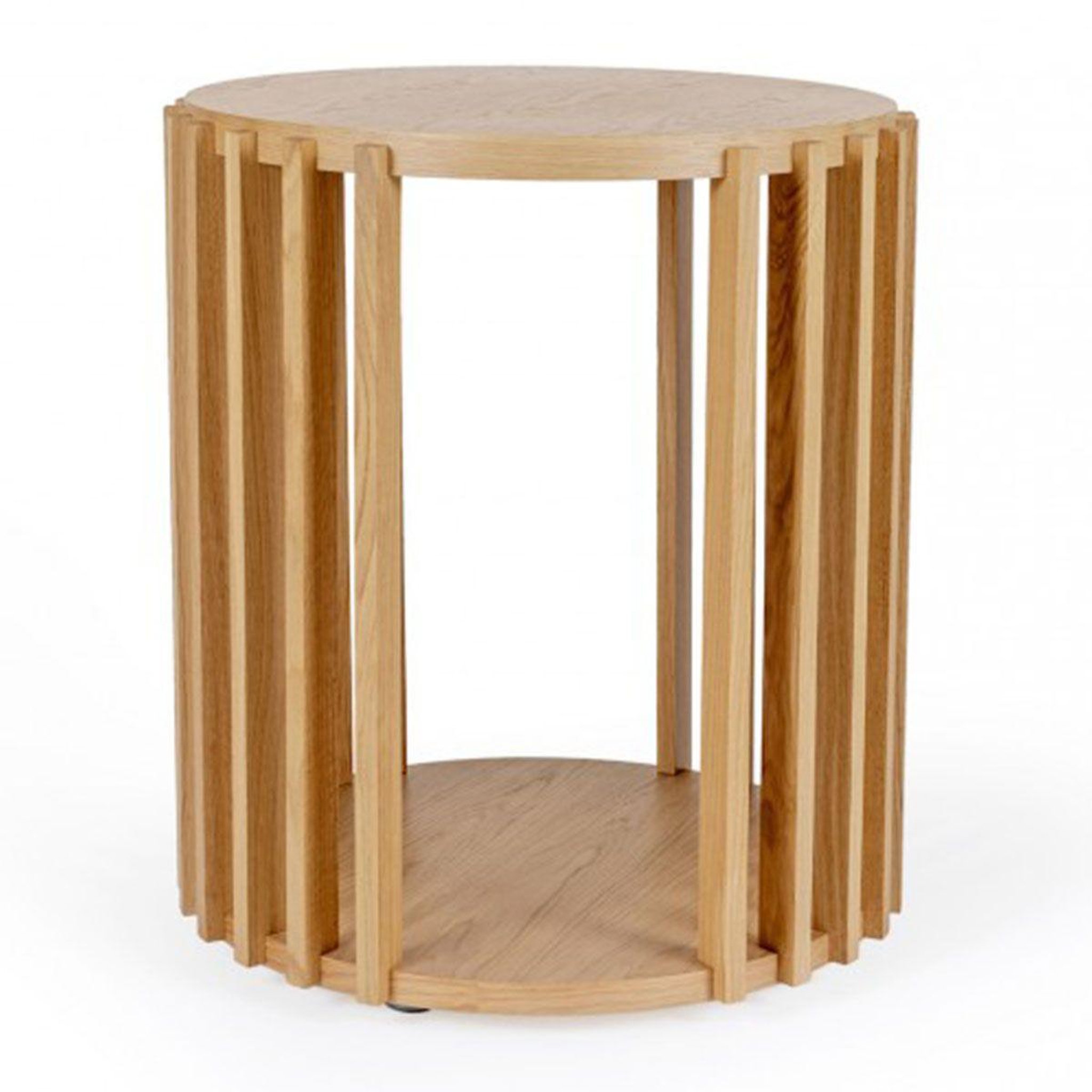 Voir la diapositive 2 : Paris Prix Table d'appoint design  drume  58cm chêne