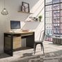 Voir la diapositive 3 : Bureau droit 1 porte 1 tiroir L119xH75xP54cm DETROIT