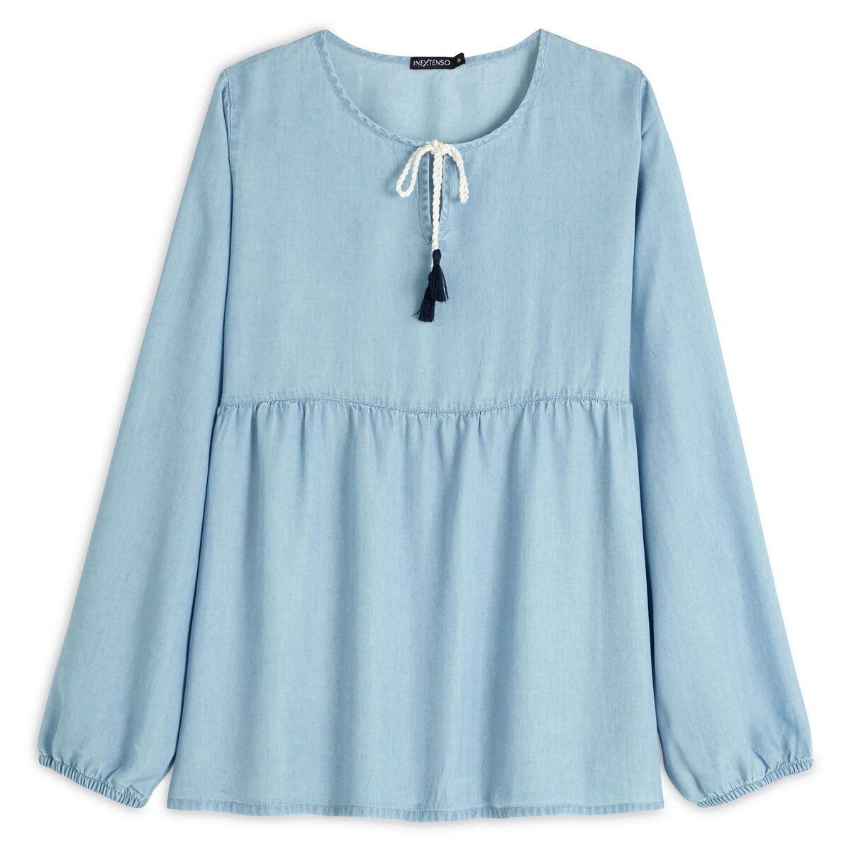 IN EXTENSO Blouse manche longue jean femme