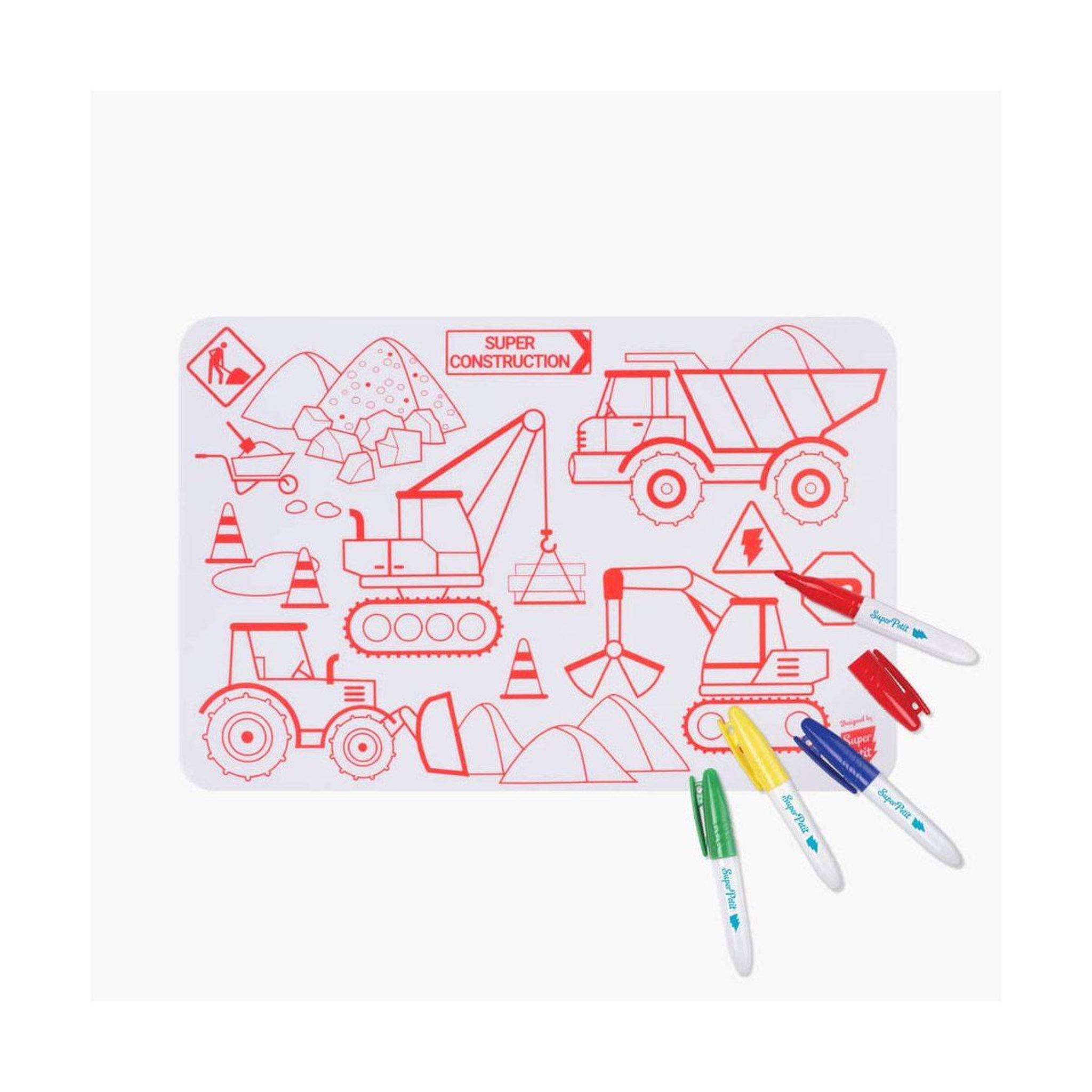 Voir la diapositive 3 : SUPER PETIT Mini playmat silicone construction