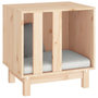 Voir la diapositive 4 : VIDAXL Niche pour chien 50x40x52 cm Bois de pin massif