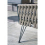 Voir la diapositive 3 : DCB GARDEN Salon bas de jardin en corde tissé taupe et anthracite  4 places CAPRI
