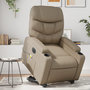 Voir la diapositive 1 : VIDAXL Fauteuil inclinable de massage electrique cappuccino similicuir