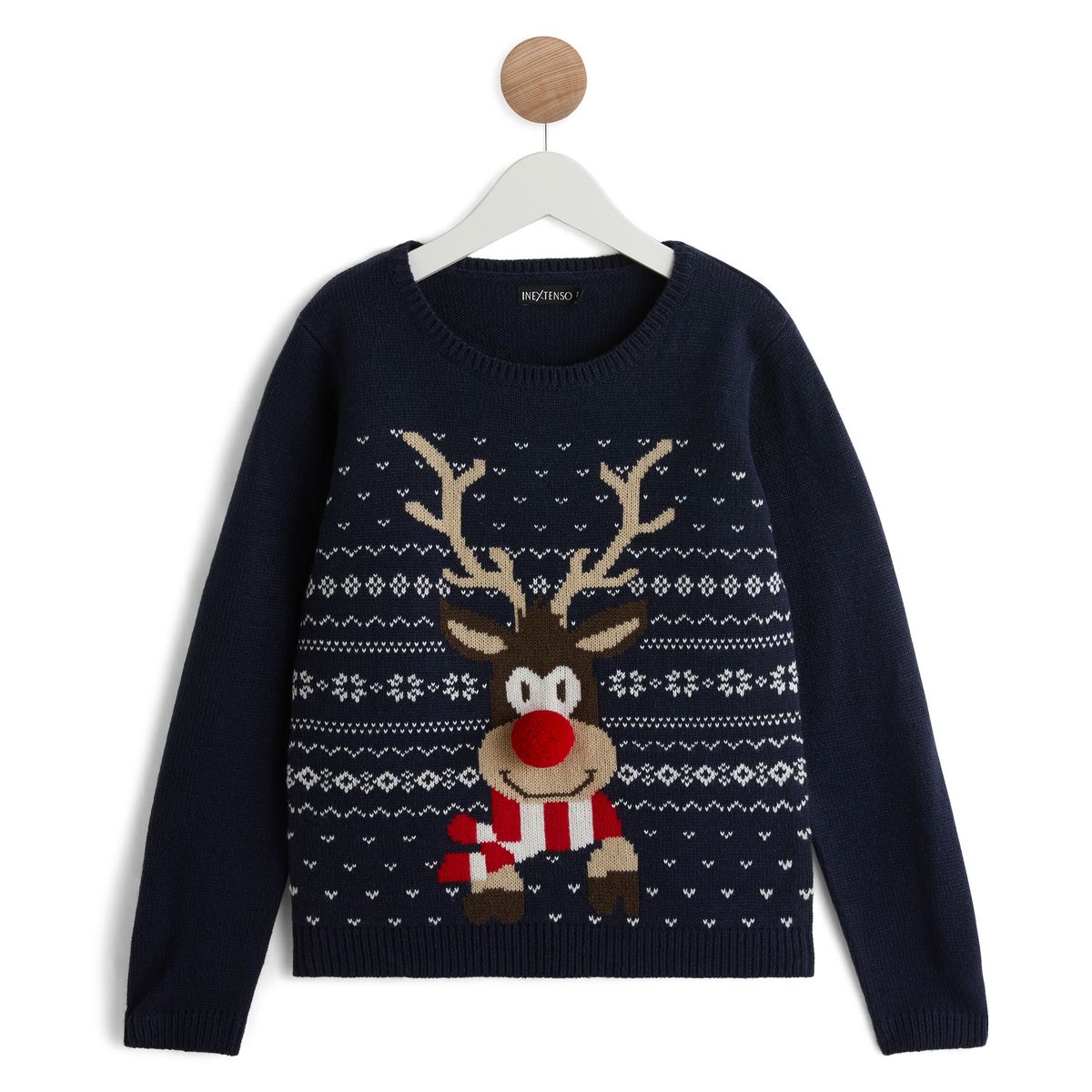 IN EXTENSO Pull de noël cerf enfant