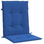 Voir la diapositive 5 : VIDAXL Coussins de chaise de jardin a dossier bas lot de 6 bleu royal