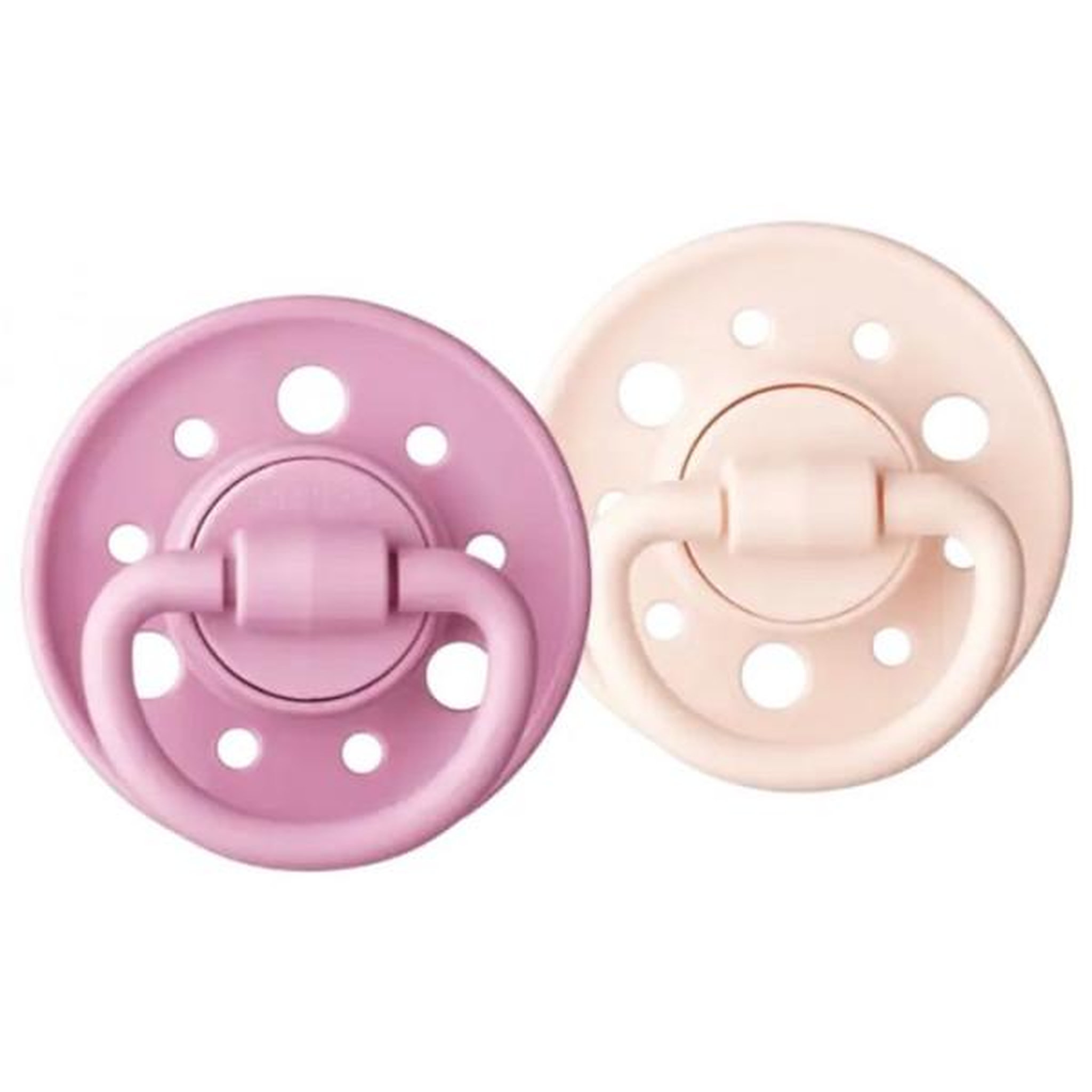 DODIE Sucette Dodie Gaia +0m Caoutchouc Ronde Rose - Lot de 2