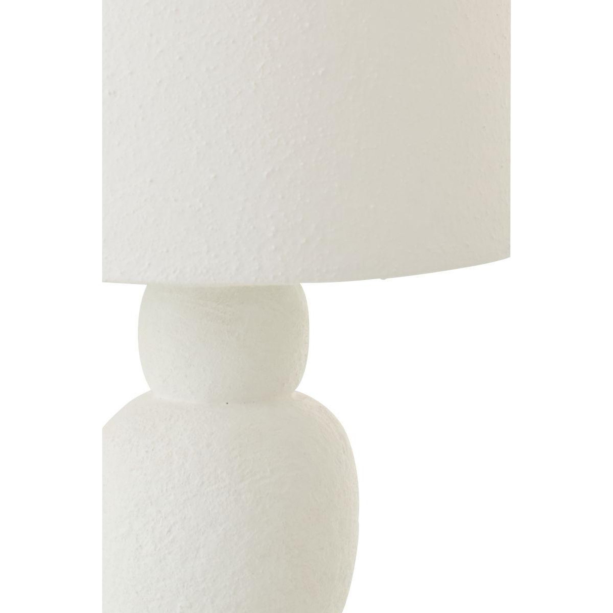 Voir la diapositive 2 : J-LINE Lampe à poser en céramique  renee  32cm blanc
