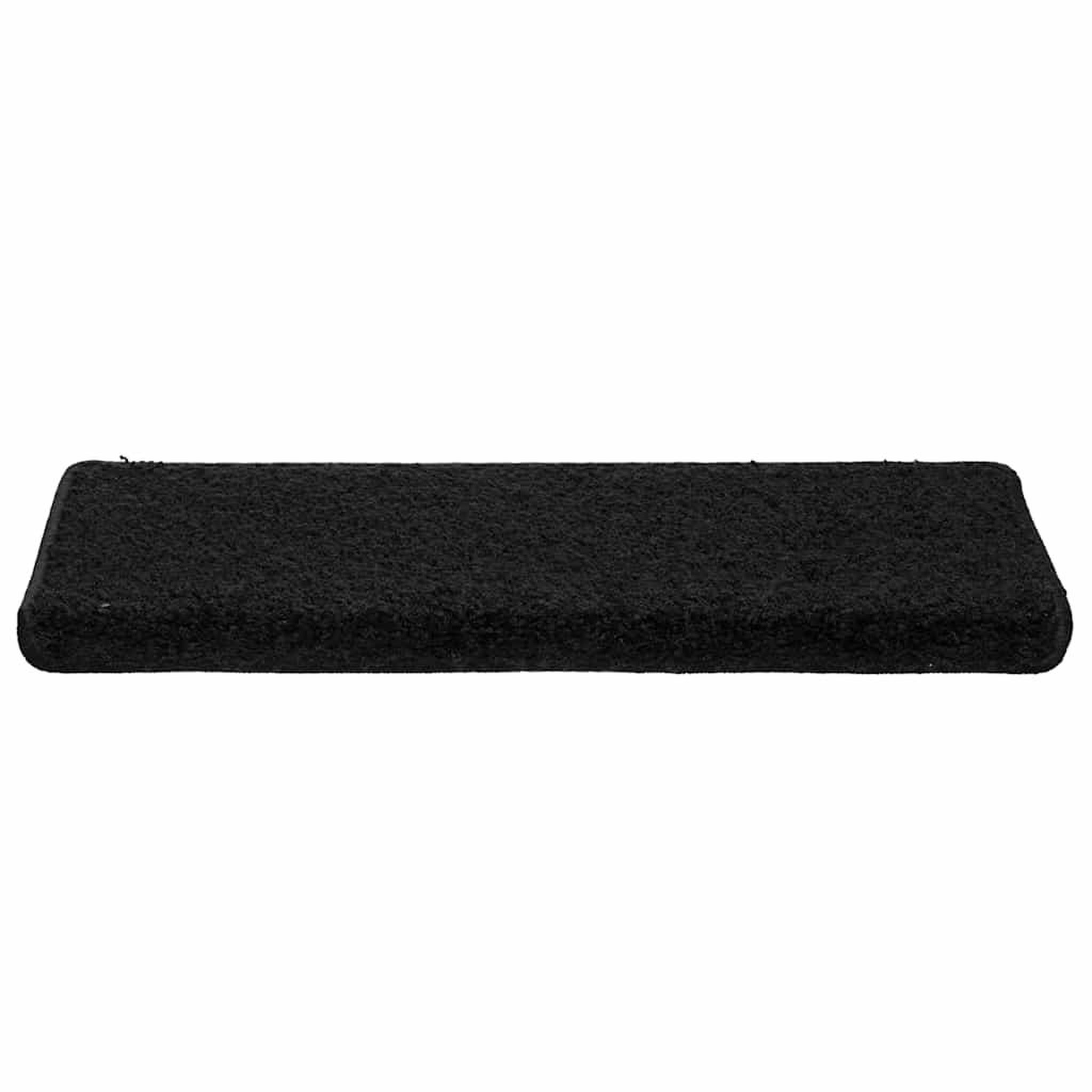 Voir la diapositive 3 : VIDAXL Tapis d'escalier 30 pcs 65x21x4 cm Noir