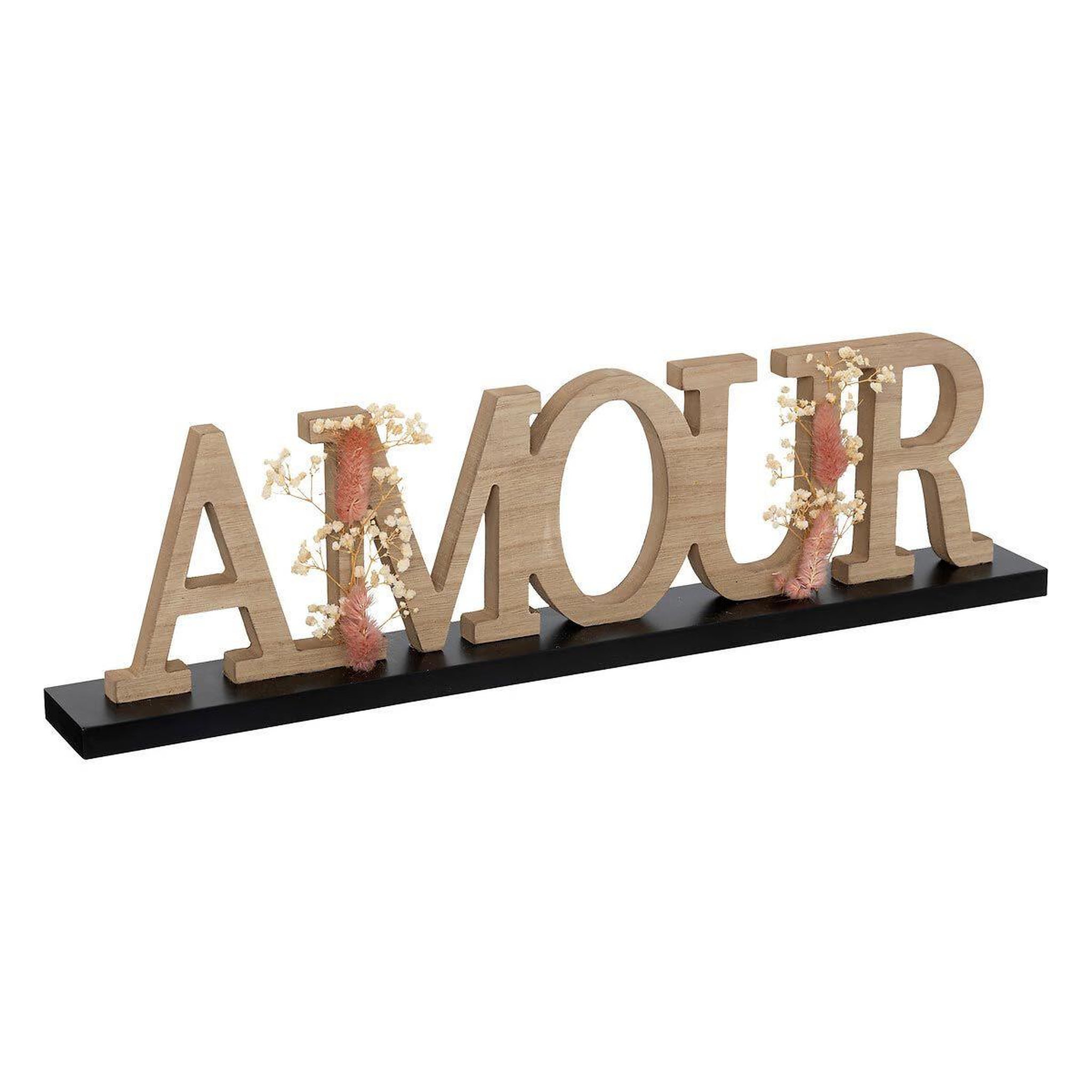 ATMOSPHERA Mot déco à poser  amour  50cm naturel