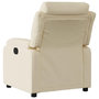 Voir la diapositive 5 : VIDAXL Fauteuil inclinable electrique Creme Tissu