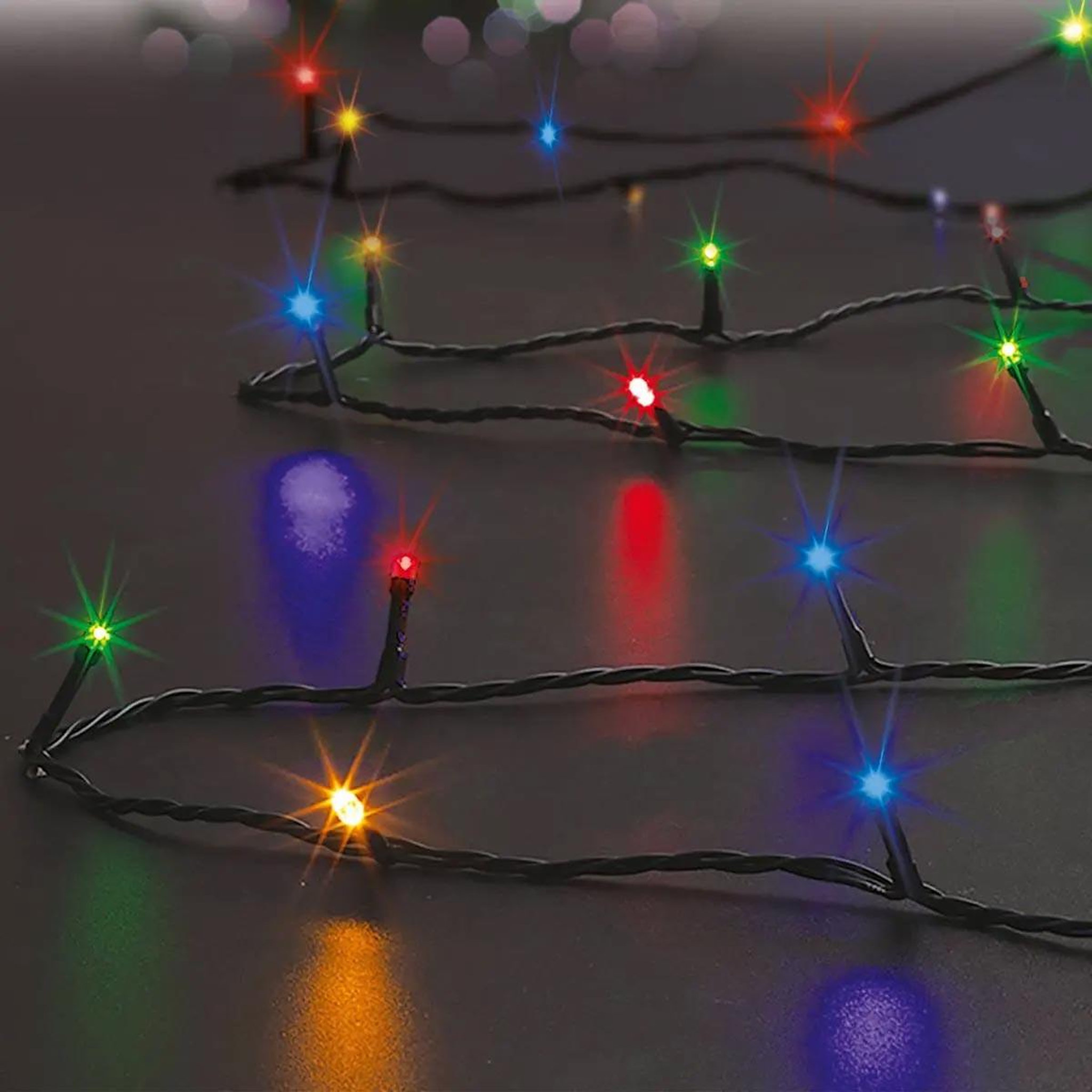 Voir la diapositive 1 : FEERIC LIGHT & CHRISTMAS Guirlande lumineuse extérieur  program  3,5m multicolore