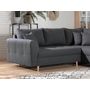 Voir la diapositive 5 : LISA DESIGN Rune - canapé d'angle - avec pouf d'appoint - 4 places - style scandinave - droit