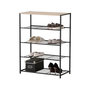 Voir la diapositive 1 : FORNORD Etagère range chaussures 4 niveaux 63x30xh83cm