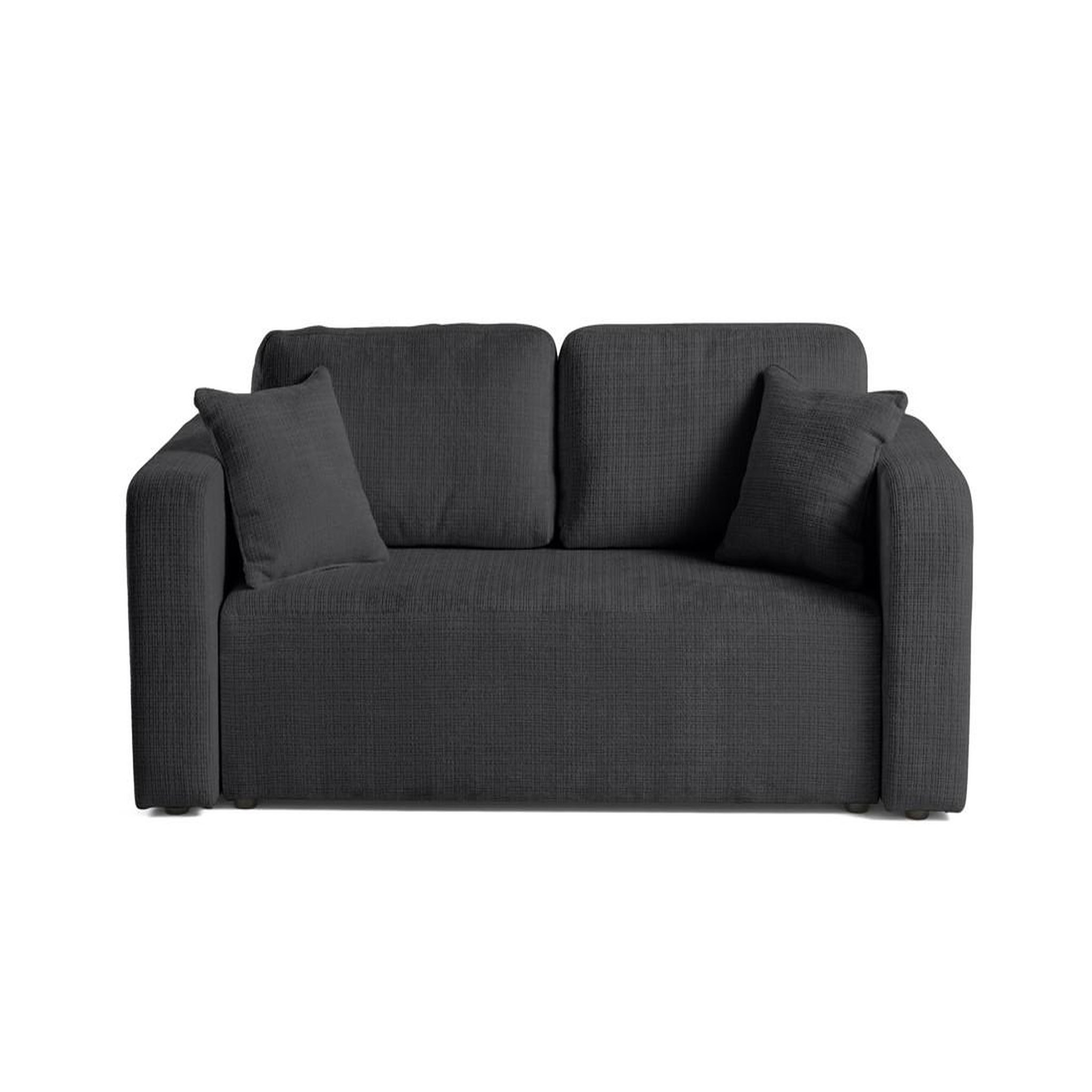 Voir la diapositive 1 : BEST MOBILIER Miro - canapé droit 2 places - en velours texturé