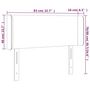 Voir la diapositive 6 : VIDAXL Tete de lit avec oreilles Taupe 83x16x78/88 cm Tissu
