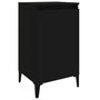 Voir la diapositive 2 : VIDAXL Table de chevet noir 40x35x70 cm bois d'ingenierie