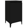 Voir la diapositive 2 : VIDAXL Table de chevet noir 40x35x70 cm bois d'ingenierie