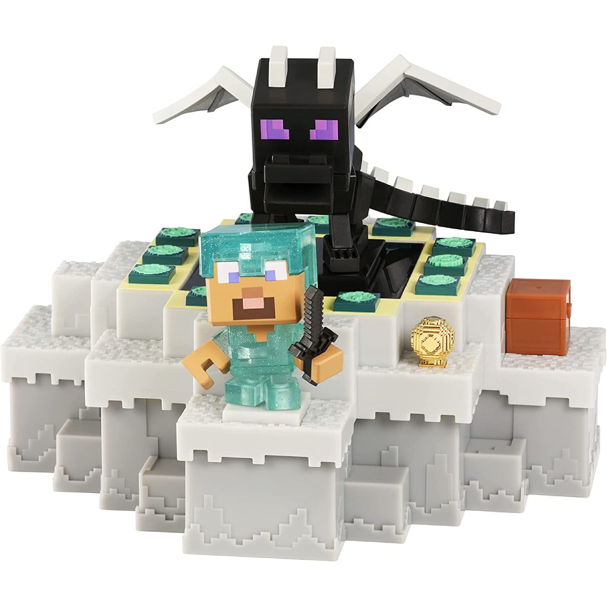MOOSE TOYS Set de combat Trésor X Minecraft Ender Dragon