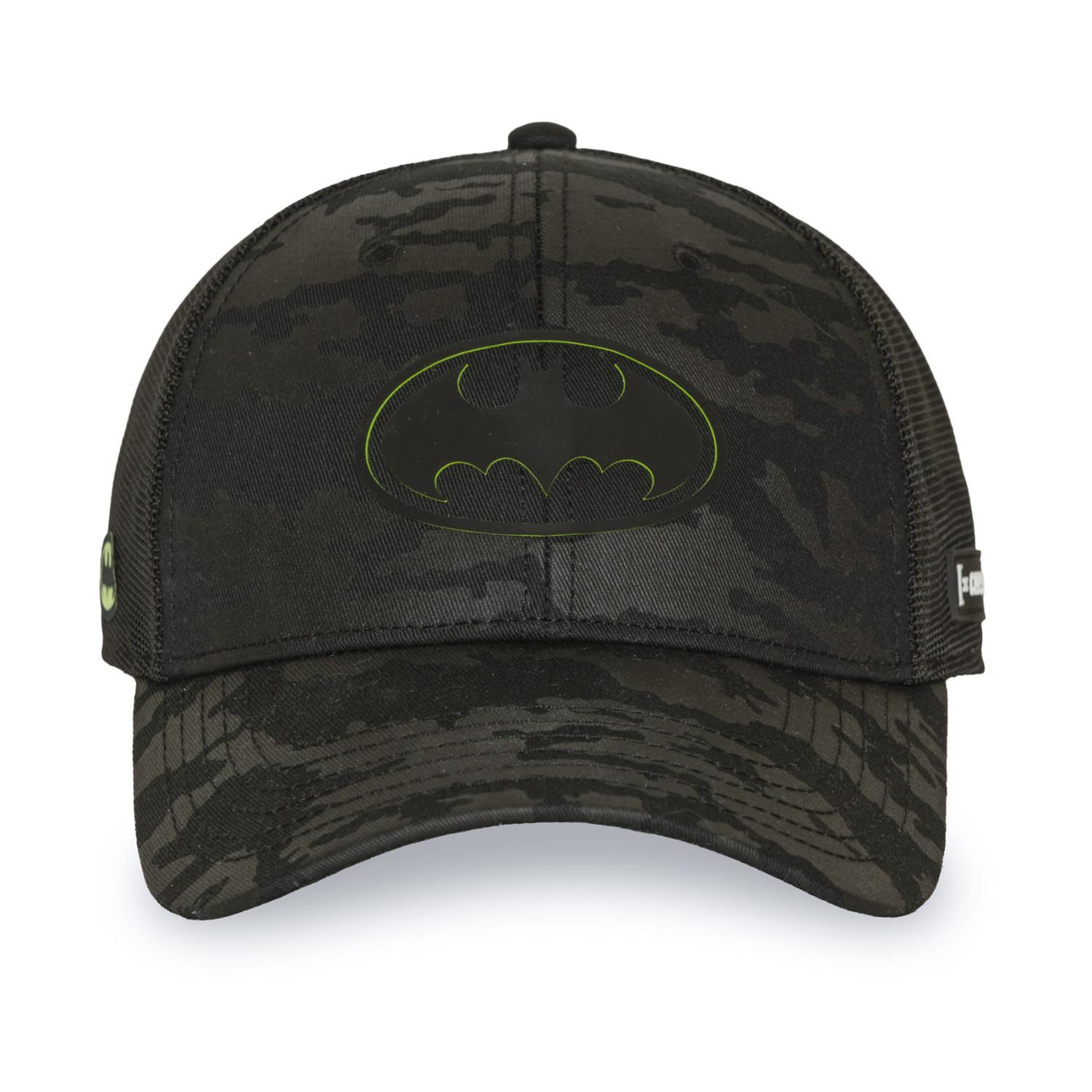 Voir la diapositive 2 : CAPSLAB Casquette baseball premium avec filet et patch Dc Comics Neon Logo
