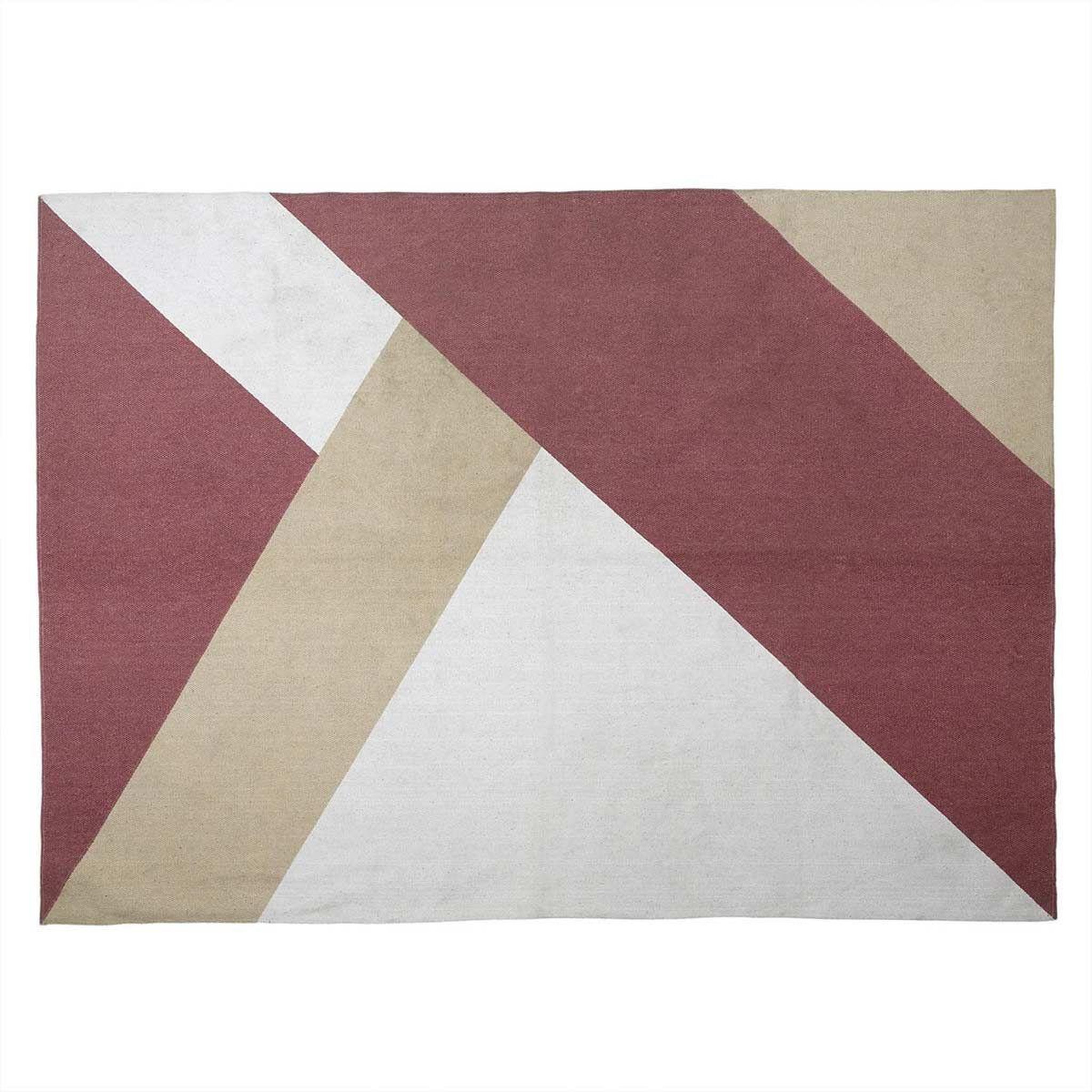 The Home Deco Factory Tapis de salon  géométrique  120x170cm nude