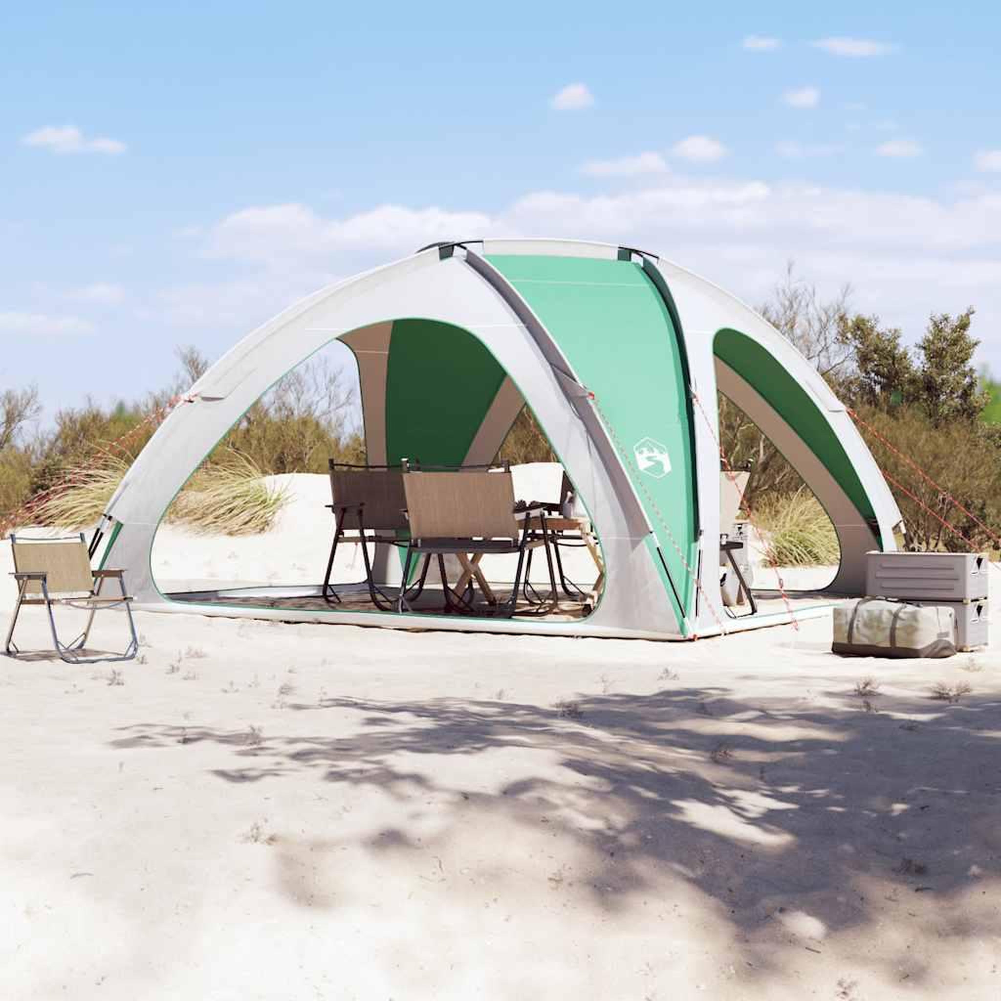 VIDAXL Tente de fete vert de mer impermeable