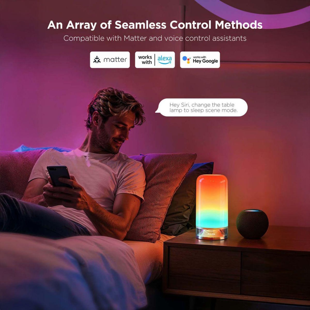 GOVEE Lampe connectée Lampe de table LED RGBICWW