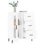 Voir la diapositive 4 : VIDAXL Buffet Blanc brillant 69,5x34x90 cm Bois d'ingenierie