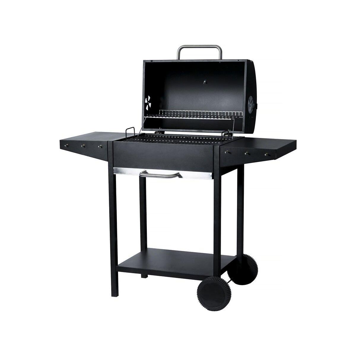 Habitat et Jardin Barbecue charbon de bois  Bizon  - 119 x 50 x 101 cm - Noir