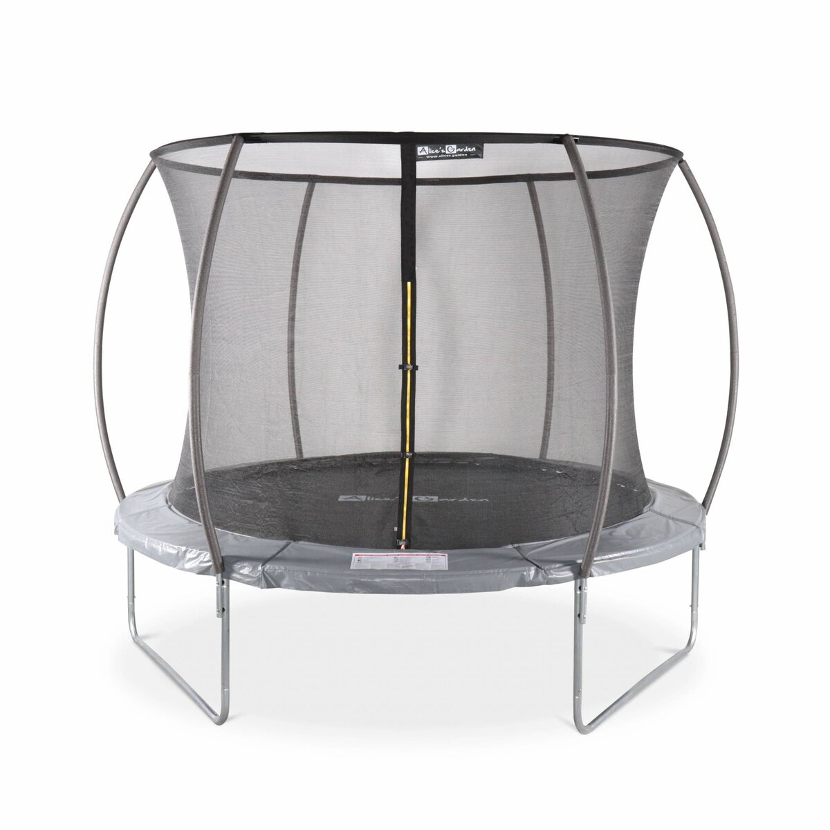 SWEEEK Trampoline rond Ø 305cm gris avec filet de protection intérieur - Mars Inner – Nouveau modèle - trampoline de jardin 3.05m 305 cm |Design | Qualité PRO | Normes EU