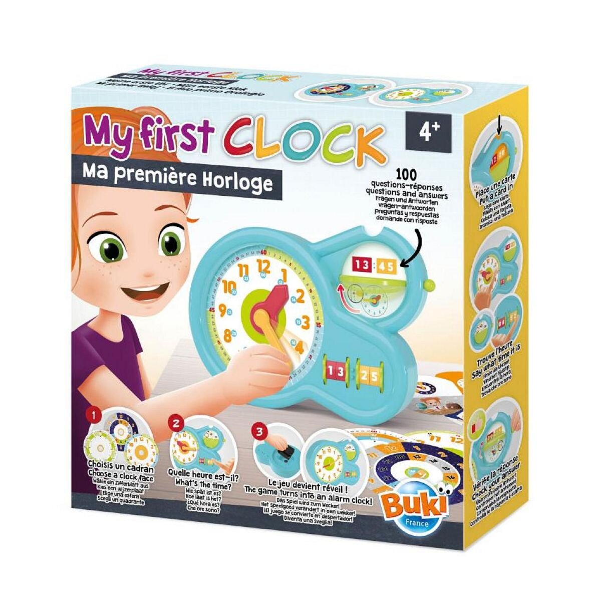 BUKI Horloge éducative pour enfants - Apprenez à lire l'heure avec BUKI