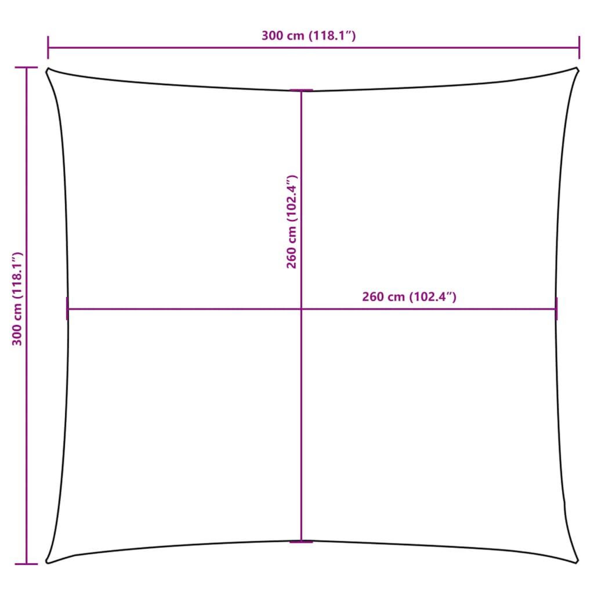 Voir la diapositive 6 : VIDAXL Voile de parasol tissu oxford carre 3x3 m creme