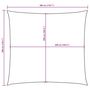 Voir la diapositive 6 : VIDAXL Voile de parasol tissu oxford carre 3x3 m creme