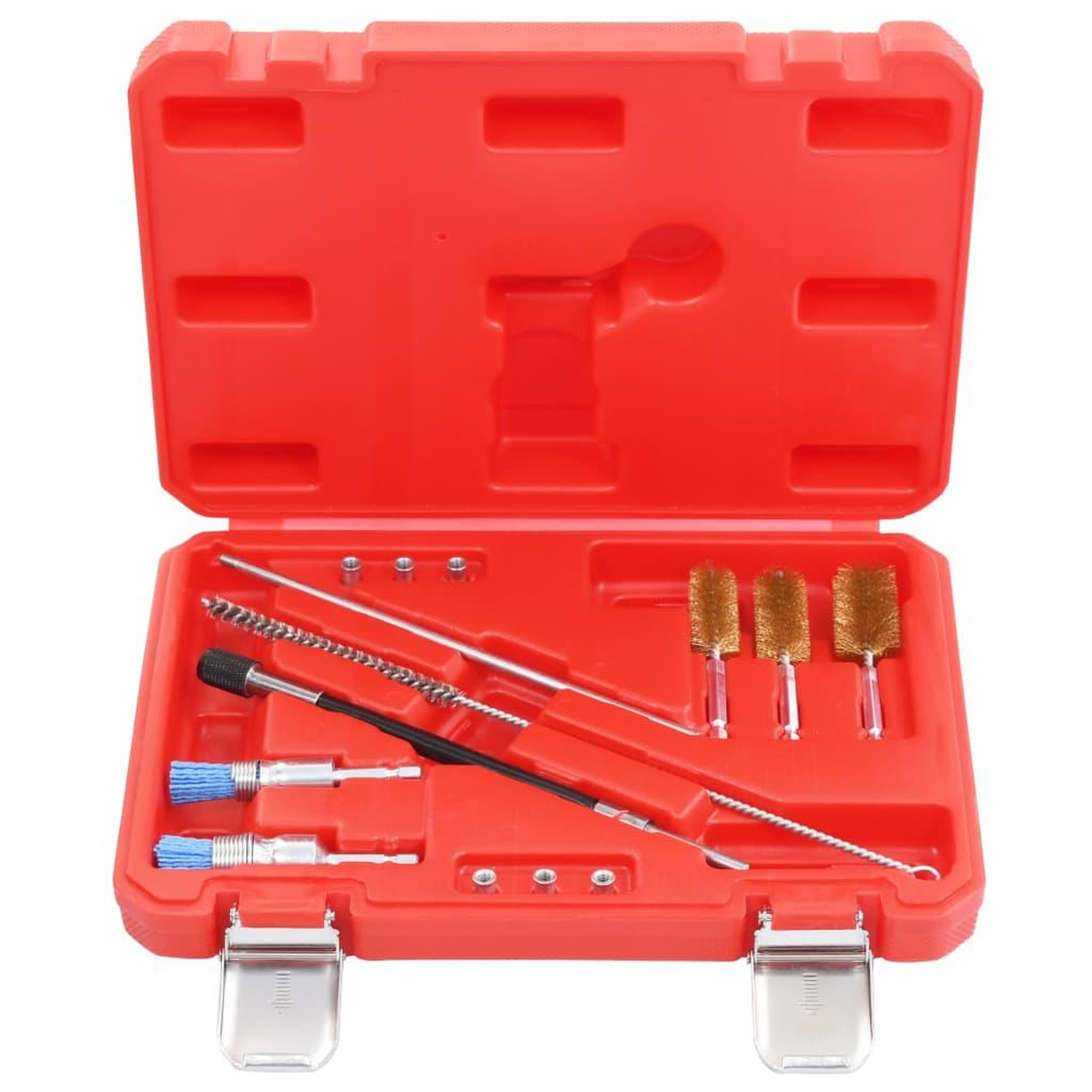 Voir la diapositive 2 : VIDAXL Kit de nettoyage pour injecteur 14 pcs