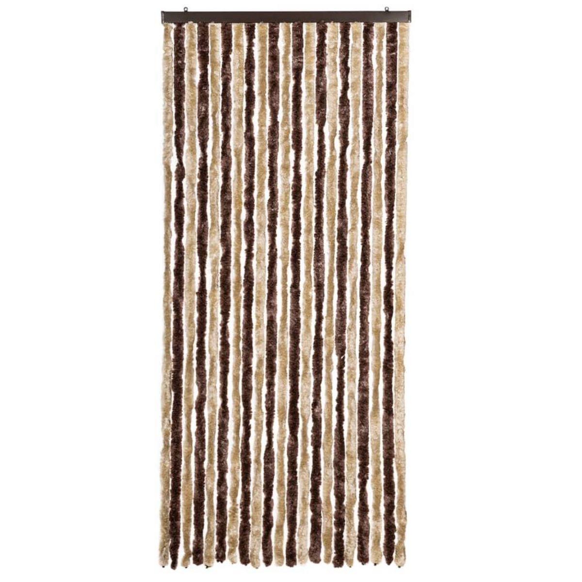 VIDAXL Moustiquaire Beige et marron clair 90x220 cm Chenille