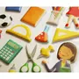 GLOBAL GIFT Scène à décorer pour enfants - À l'école ! - Stickers Puffies