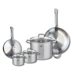 ELO Ensemble de 2 Poêles de cuisson 24 et 32 cm et 3 faitouts 14, 16 et 26 cm Elo Profi Citrin
