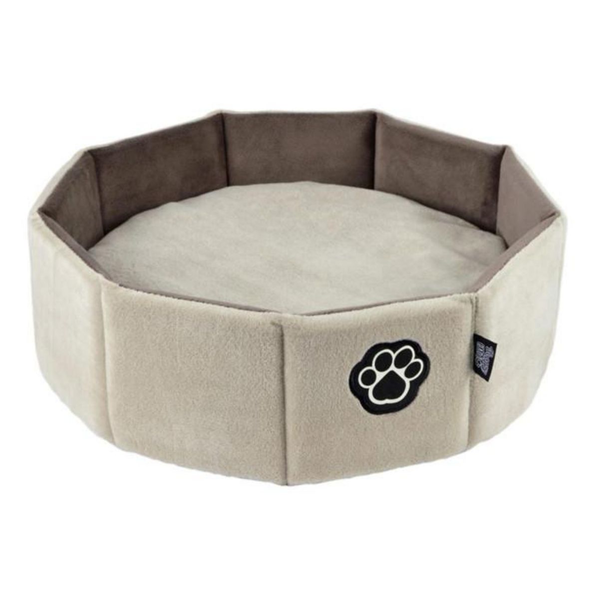 Paris Prix Panier Rond pour Chien & Chat  Patchy  48cm Beige
