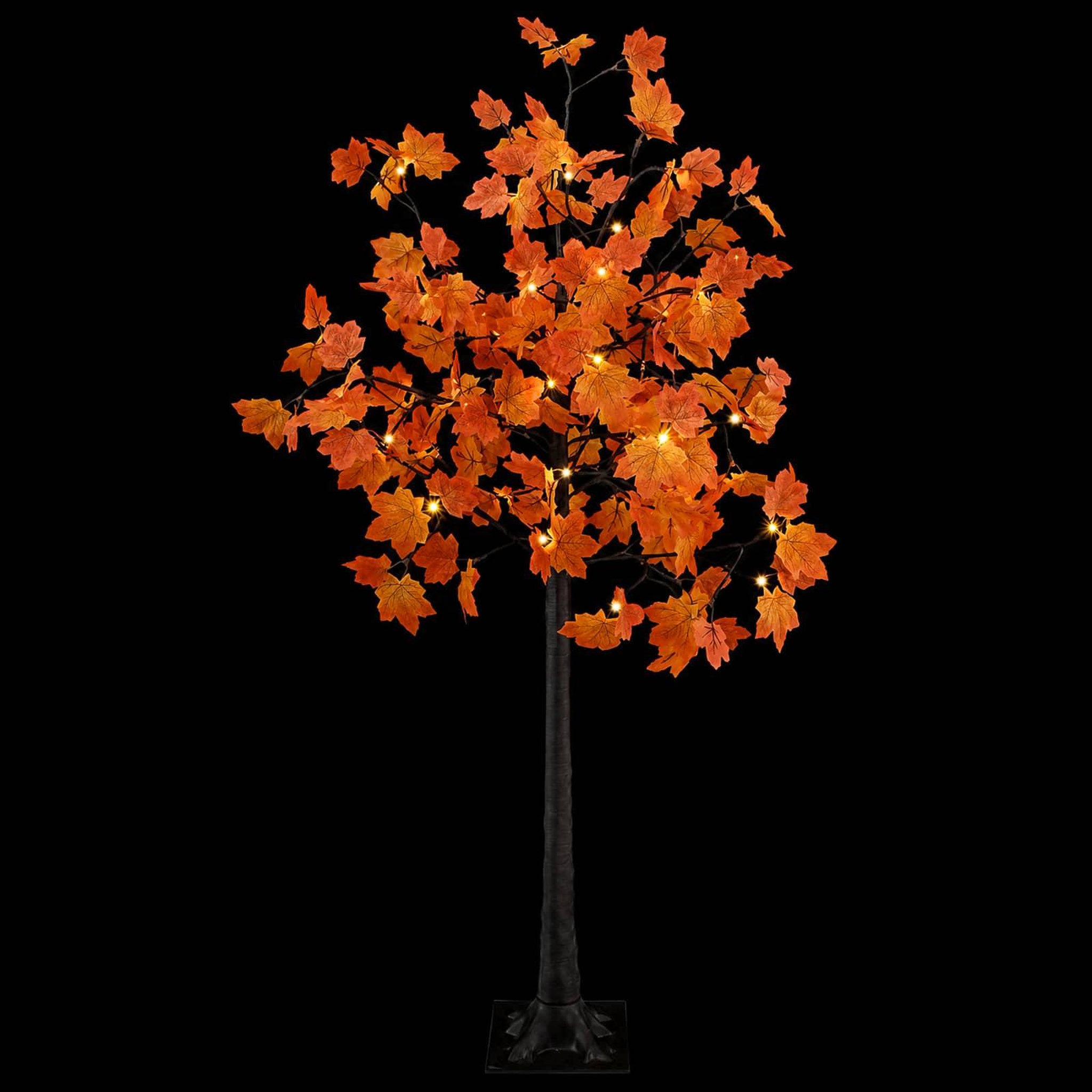 Voir la diapositive 5 : VIDAXL Erable de Noël lumineux LED Marron 22 x 22 x 150 cm Plastique