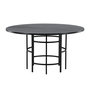 Voir la diapositive 1 : Paris Prix Table à Manger Ronde  Copenhagen  140cm Noir