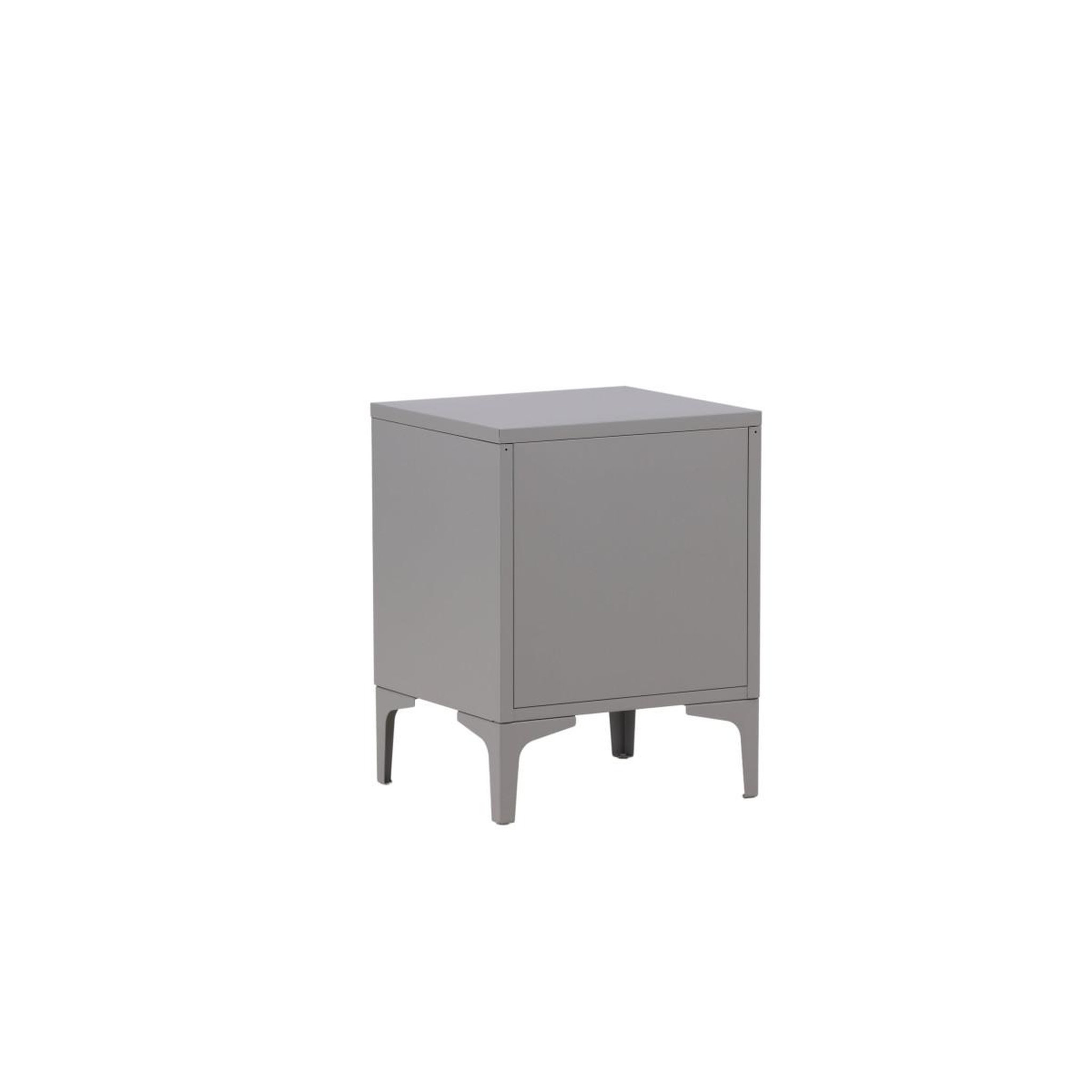 Voir la diapositive 5 : Paris Prix Table de chevet 2 tiroirs  piring  59cm gris clair