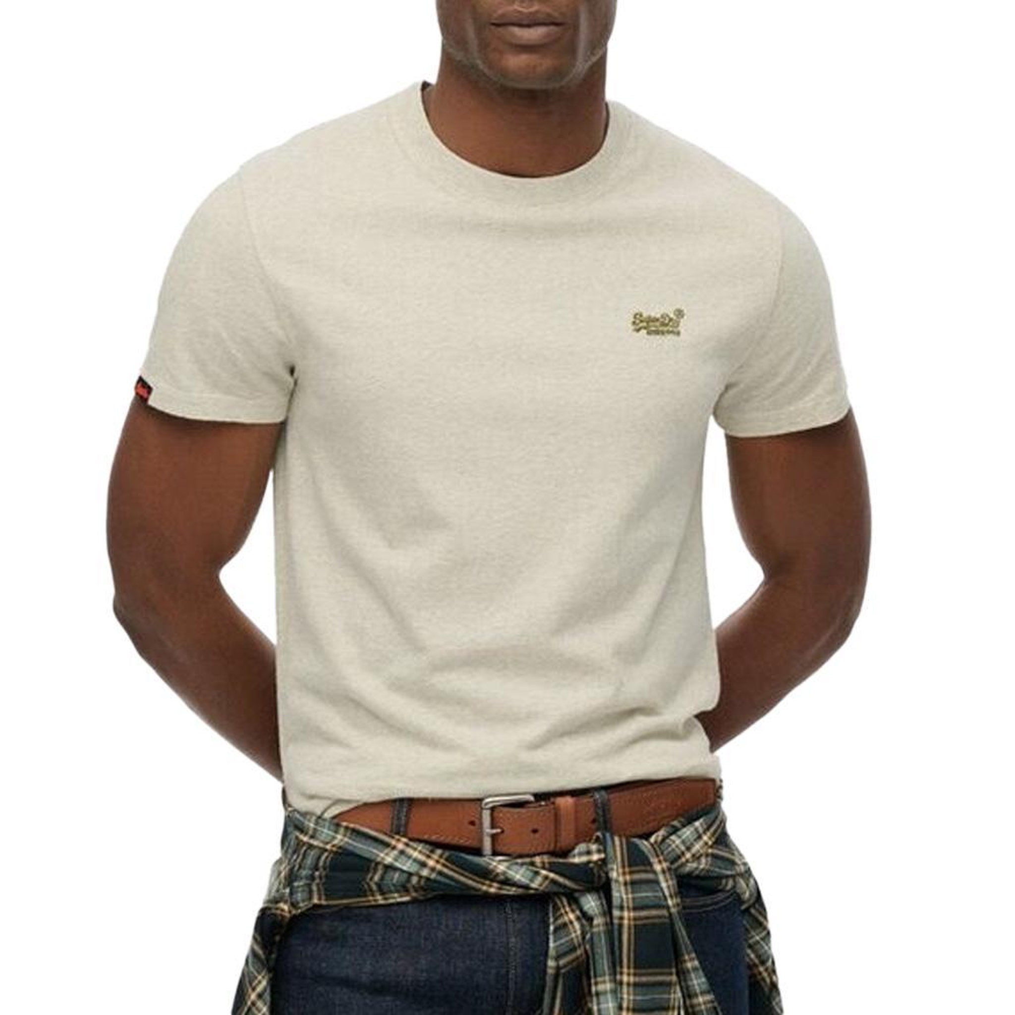 SUPERDRY T-shirt Gris Chiné Homme Superdry Vintage LogoR6Ts. Coloris disponibles : Gris
