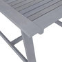 Voir la diapositive 4 : VIDAXL Table a dîner de jardin Gris 88x88x74 cm Bois d'acacia massif