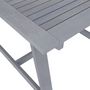 Voir la diapositive 4 : VIDAXL Table a dîner de jardin Gris 88x88x74 cm Bois d'acacia massif