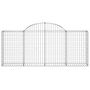 Voir la diapositive 4 : VIDAXL Paniers a gabions arques 40 pcs 200x30x80/100 cm Fer galvanise