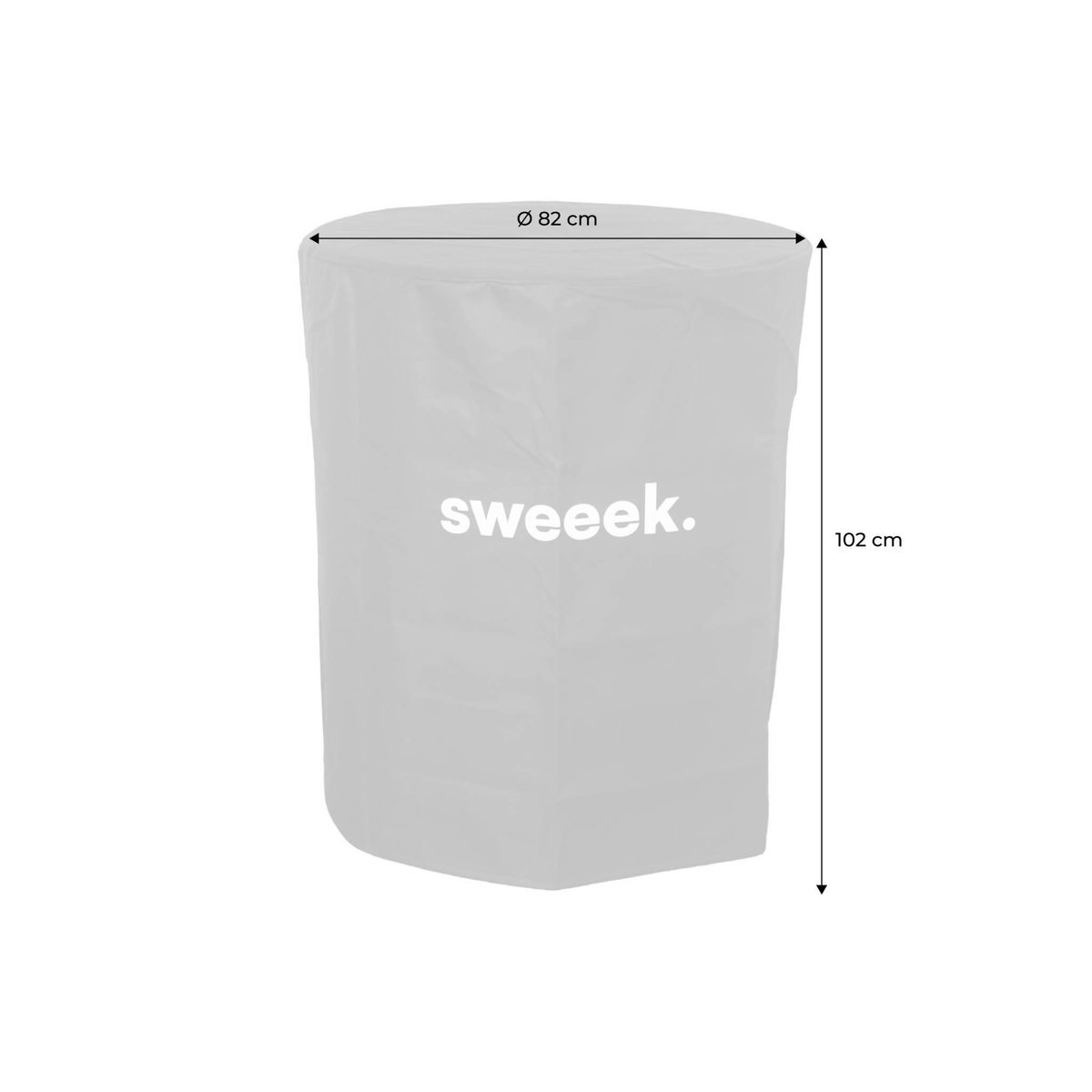 SWEEEK Housse pour brasero Monbacho en polyester 82 x 102cm