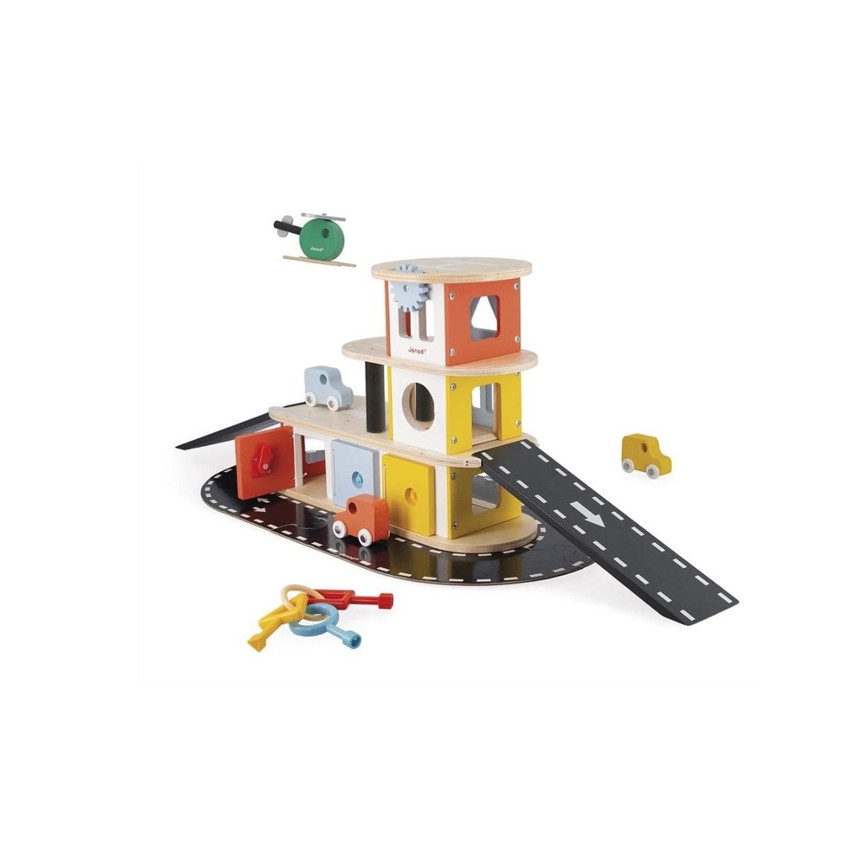 Juratoys-Janod garage educatif bolid en bois