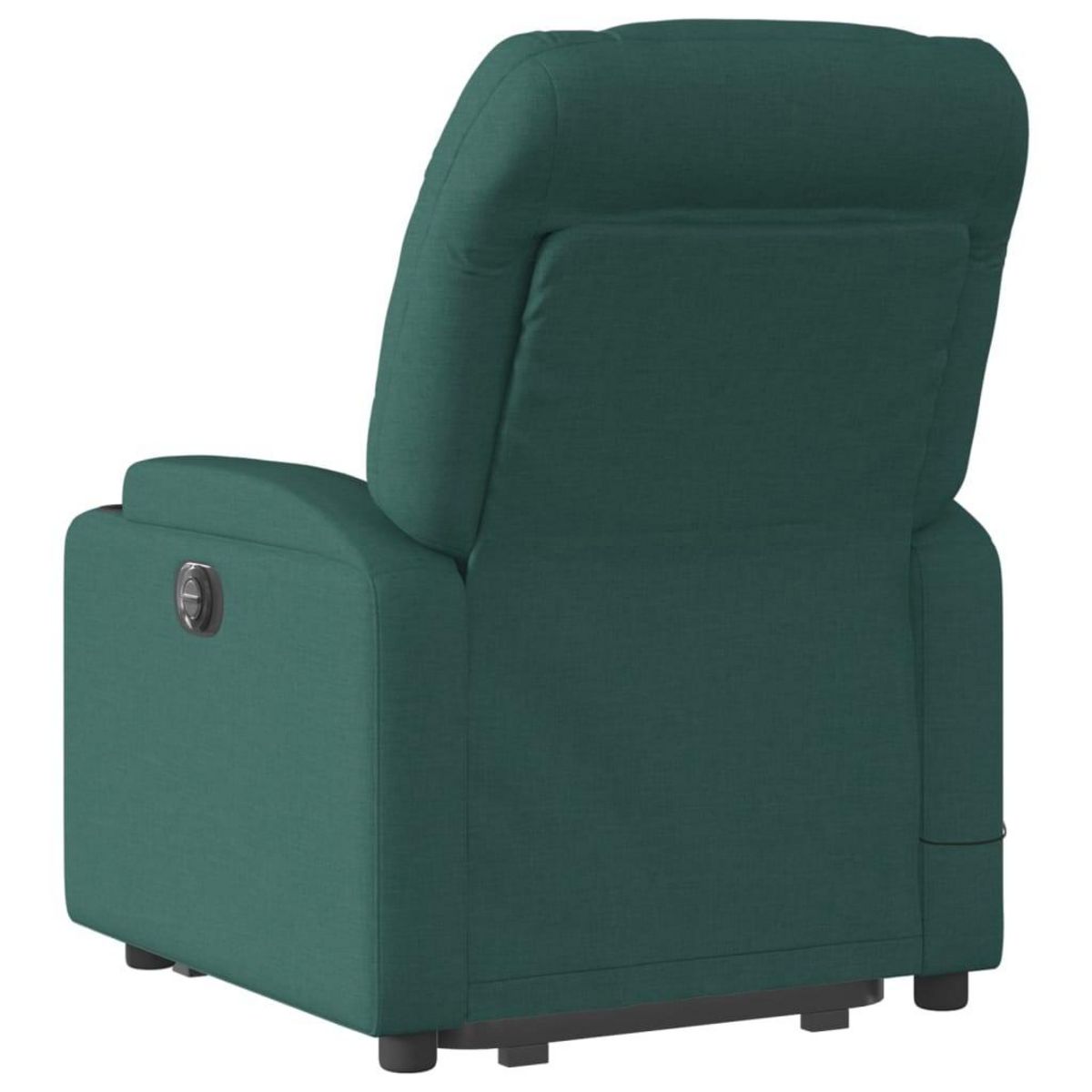 VIDAXL Fauteuil inclinable de massage Vert fonce Tissu