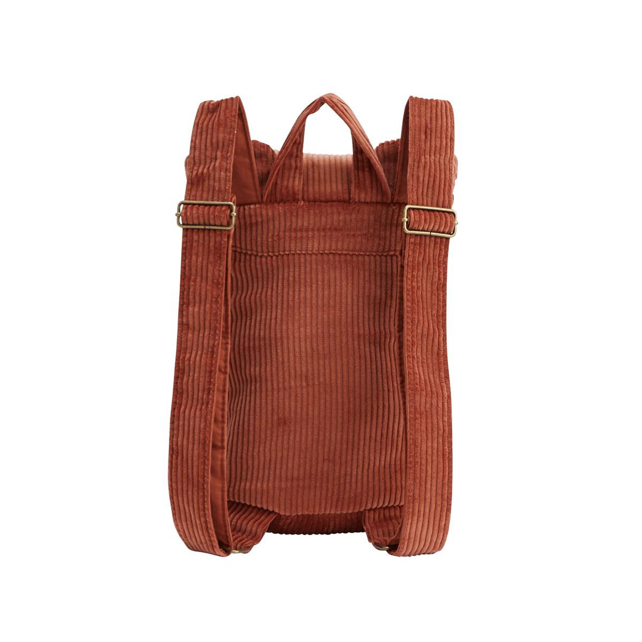 Voir la diapositive 2 : Petit Béguin Sac à dos enfant en velours côtelé Maloueg