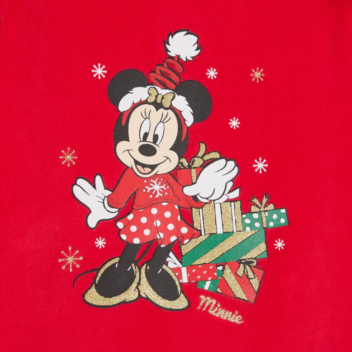 INEXTENSO Dors bien Noël en velours Minnie bébé fille